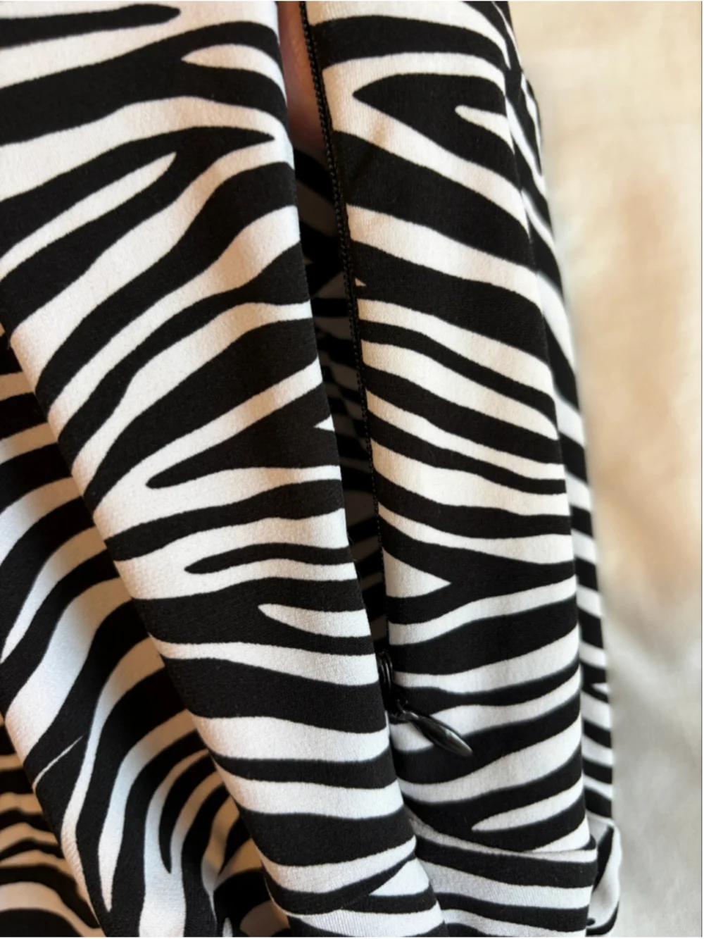 NWT Michael Kors Zebra Jersey Dress XL Animal Print Safari Fit Flare G6
